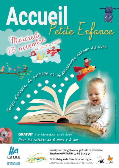 Atelier petite enfance - bibliothèque de St Aubin