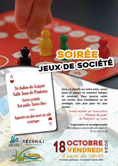 Soirée jeux de société